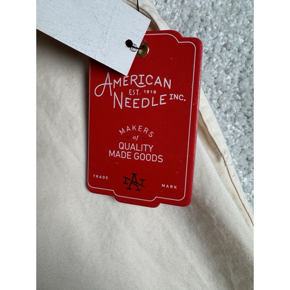 Coca Cola American Needle Shirt Coke Long Sleeve Collared L Creme Embroidered - Picture 9 of 16